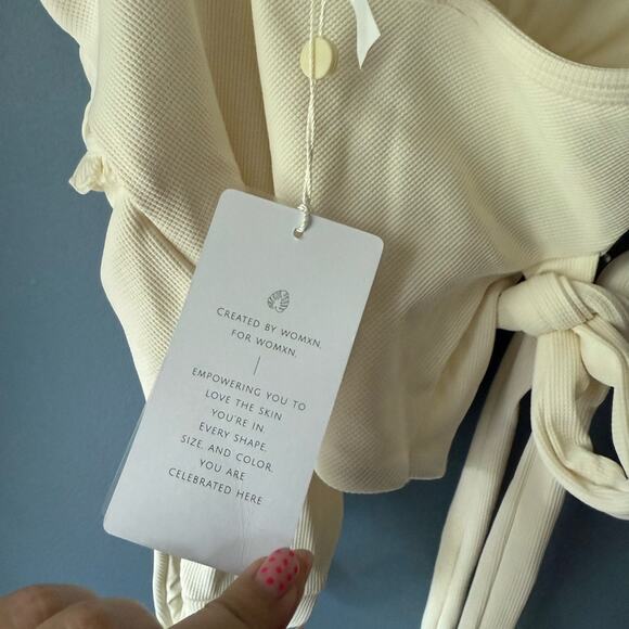 NEW Toluca Isabella Wrap Ivory Swimsuit - Picture 6 of 6